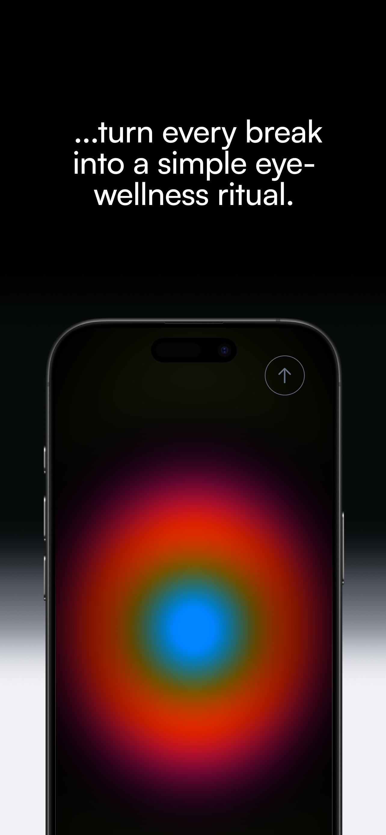 EyeRelief guided eye-wellness session on iPhone